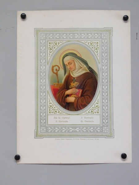 S. Gertrude. (titre inscrit, allemand, français, espagnol, anglais)