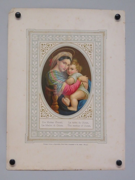 La mère de Christ. (titre inscrit, allemand, français, espagnol, anglais)