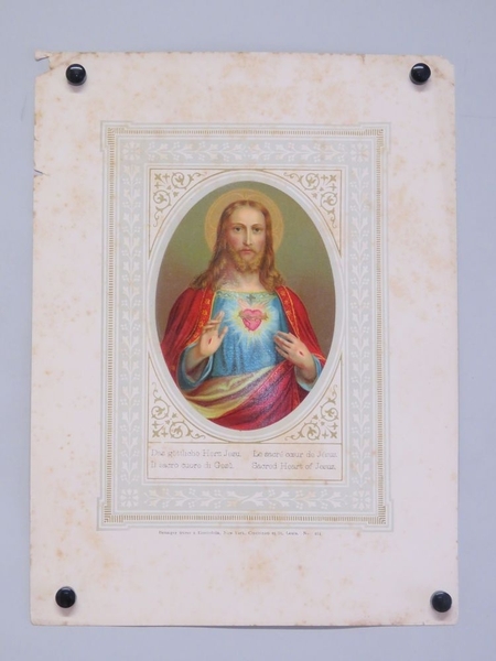 Le sacré coeur de Jésus. (titre inscrit, allemand, français, espagnol, anglais)