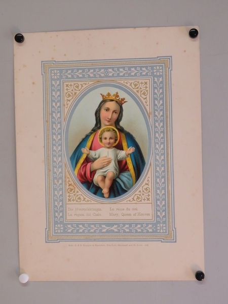 La reine du ciel. (titre inscrit, allemand, français, espagnol, anglais)