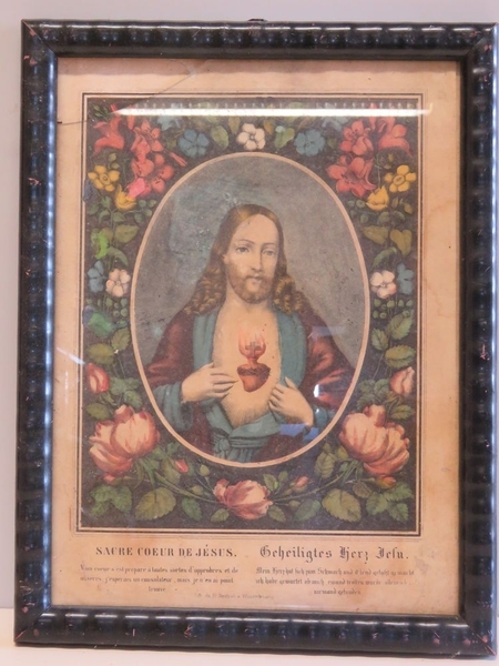 SACRE COEUR DE JESUS. (titre inscrit, français, allemand)