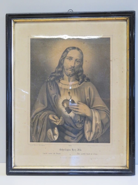 Sacré coeur de Jésus. (titre inscrit, allemand, français, anglais, espagnol)