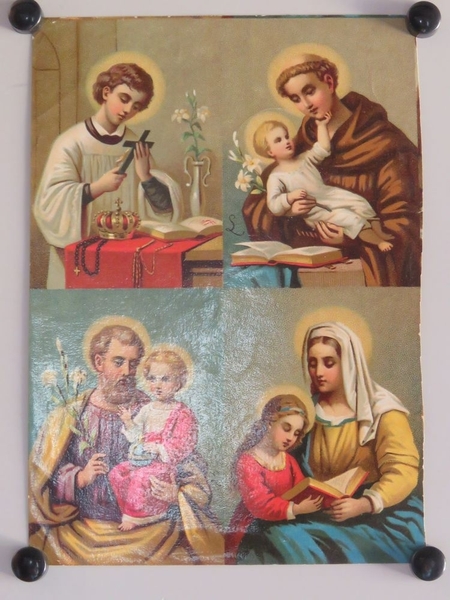 St. Louis de Gonzague. / St. Anoine de Padoue. / St. Joseph. / Ste. Anne (titre factice)