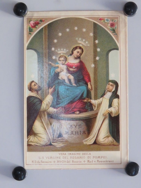 Notre Dame du rosaire. (titre inscrit, italien, français, espagnol, allemand)
