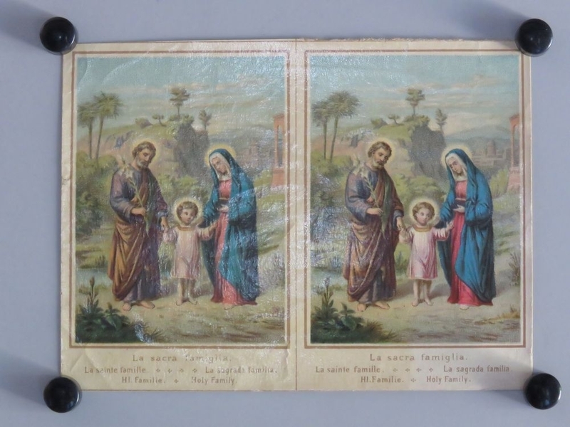 La Sainte famille / La Sainte famille (titre inscrit, italien, français, espagnol, allemand, anglais)