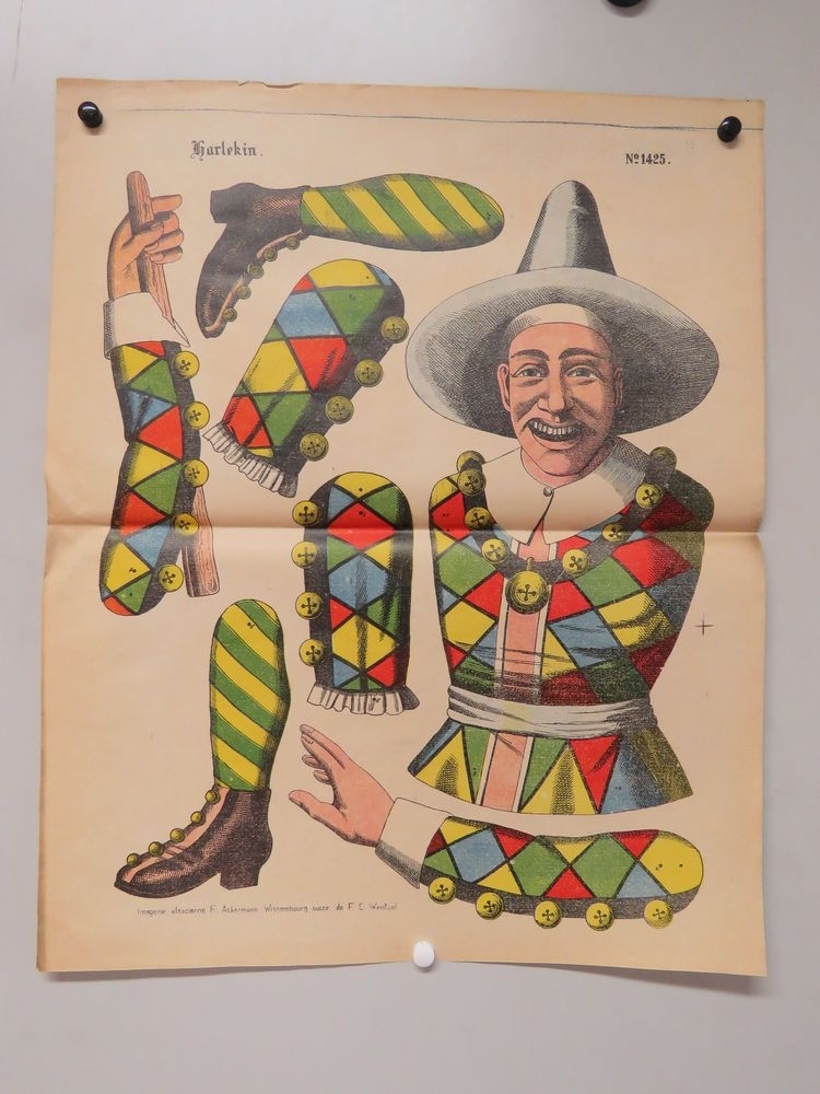 Harlekin. (titre inscrit, allemand)