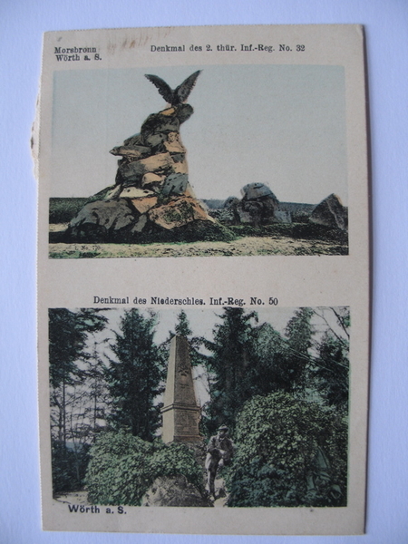 Denkmal des 2. thür. Inf.-Reg. No. 32/Denkmal des Niederschles. Inf.-Reg. No. 50 (titre inscrit)