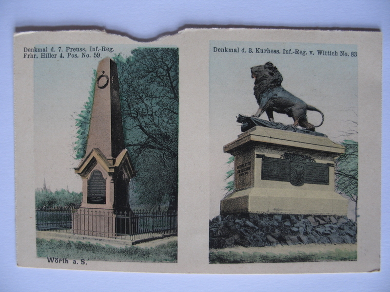 Denkmal d. 7. Preuss. Inf.-Reg. [...]/Denkmal d. 3. Kurhess. Inf.-Reg. v. Wittich No. 83 (titre inscrit)