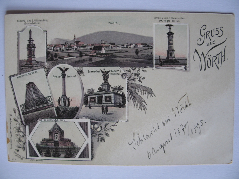 Gruss aus Wörth. (titre inscrit)