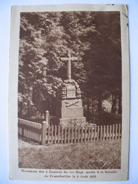 Monument des 2 Zouaves du 1er Régt. [...] (titre inscrit)