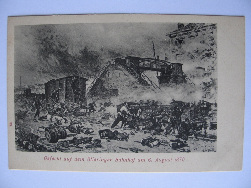 Gefecht auf dem Stieringer Bahnhof am 6. August 1870 (titre inscrit)