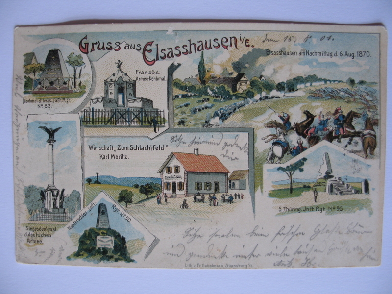 Gruss aus Elsasshausen i/E. (titre inscrit)