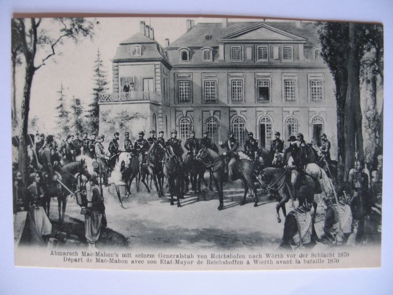 Départ de Mac-Mahon avec son Etat-Mayor [...] 1870 (titre inscrit)