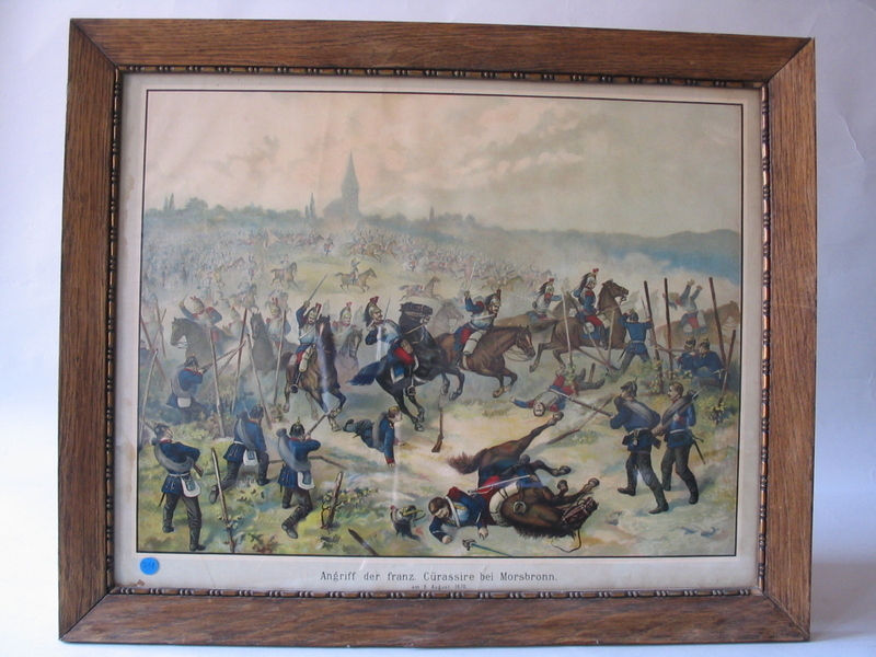 Angriff der franz. Cürassire bei Morsbronn. am 6. August 1870.