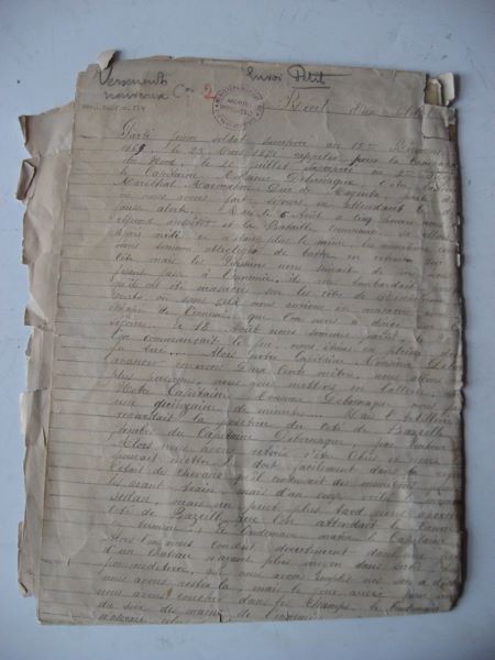 Récit d'un soldat de la classe 1868 (titre inscrit)