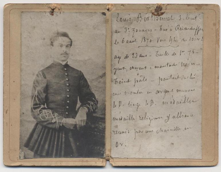 Sous lieutenant du 3ème Zouave (titre factice)