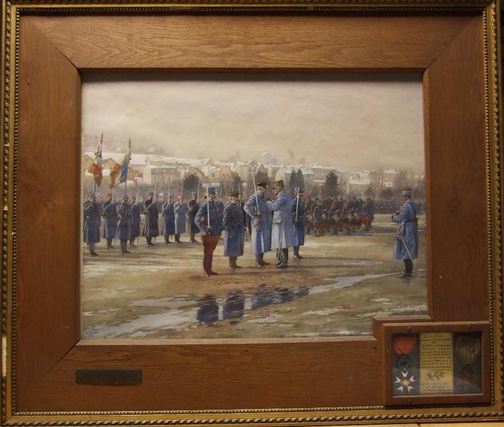 Décoration de l'adjudant Hansi à Epinal le 18 janvier 1915