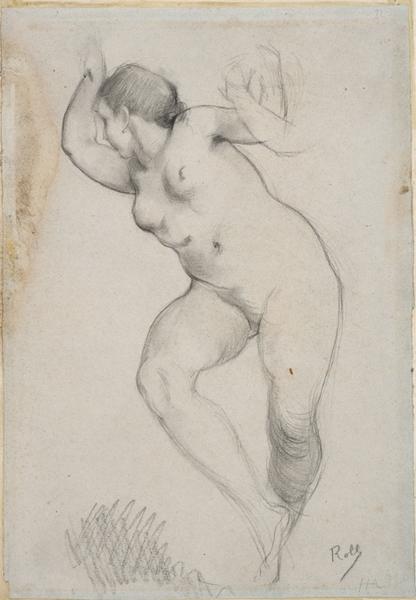 Femme nue allongée sur le dos