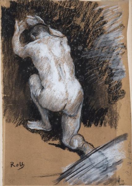 Homme agenouillé. Etude pour un Christ