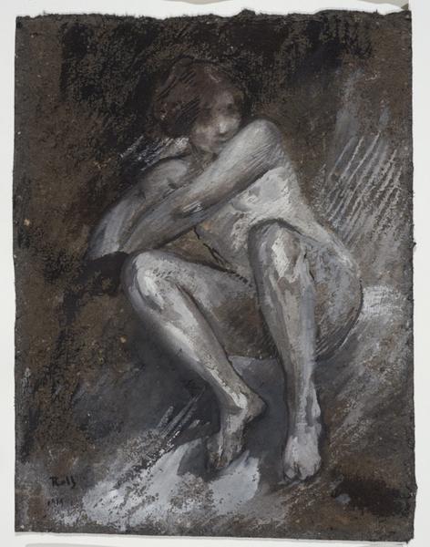 Femme nue assise