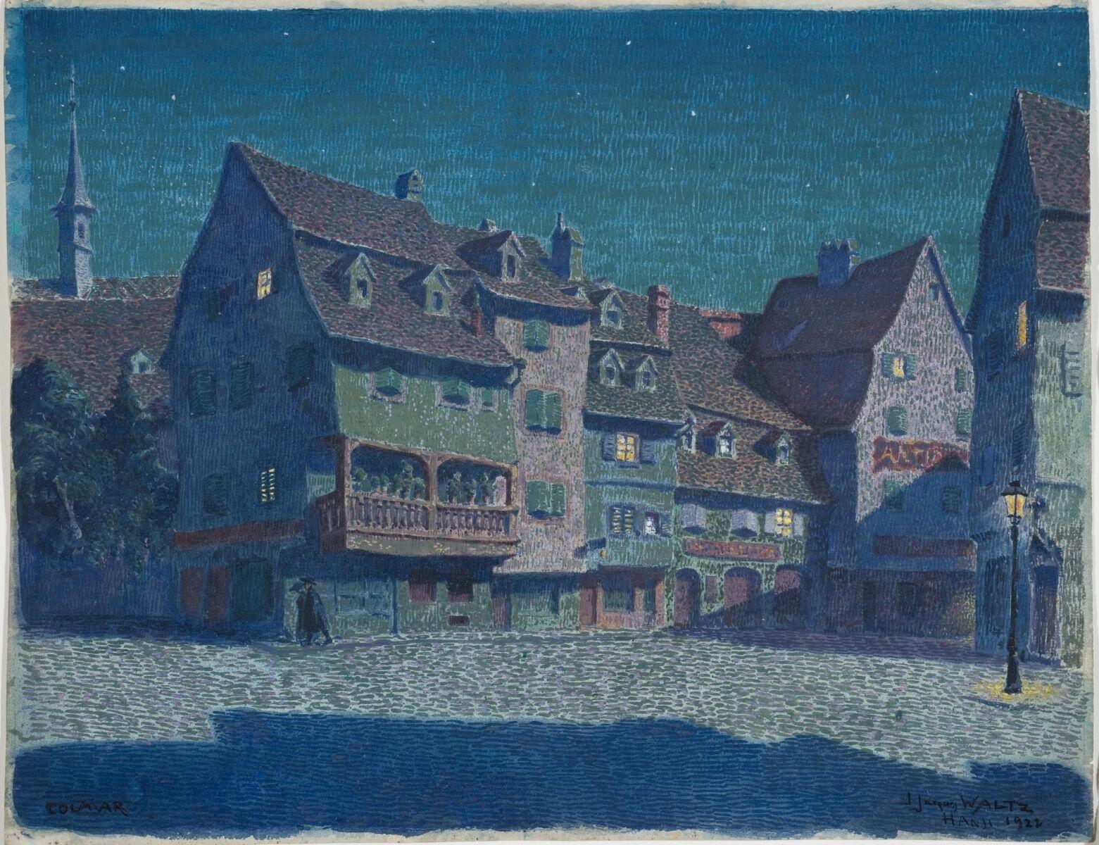 La rue des têtes au clair de lune