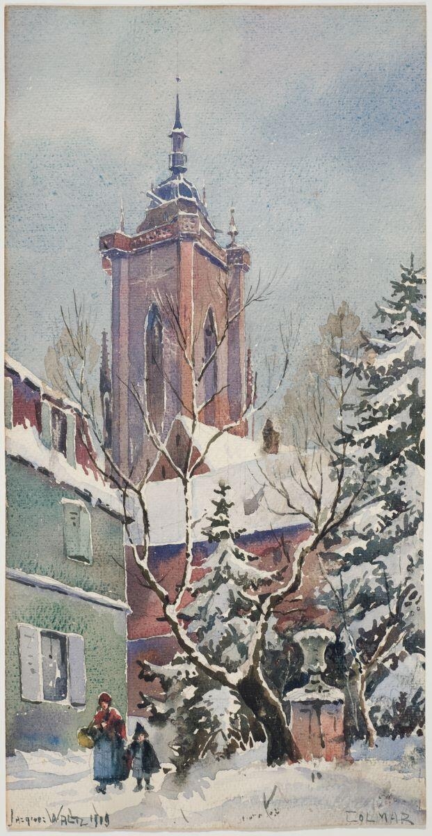 Cour Waldner en hiver