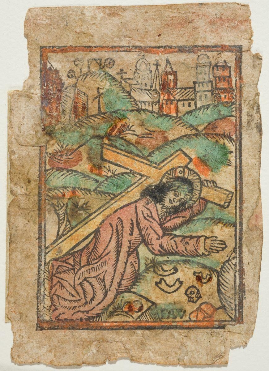 Christ tombant sous la Croix