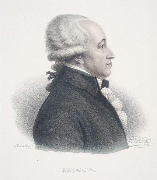 Portrait de profil de Reubell