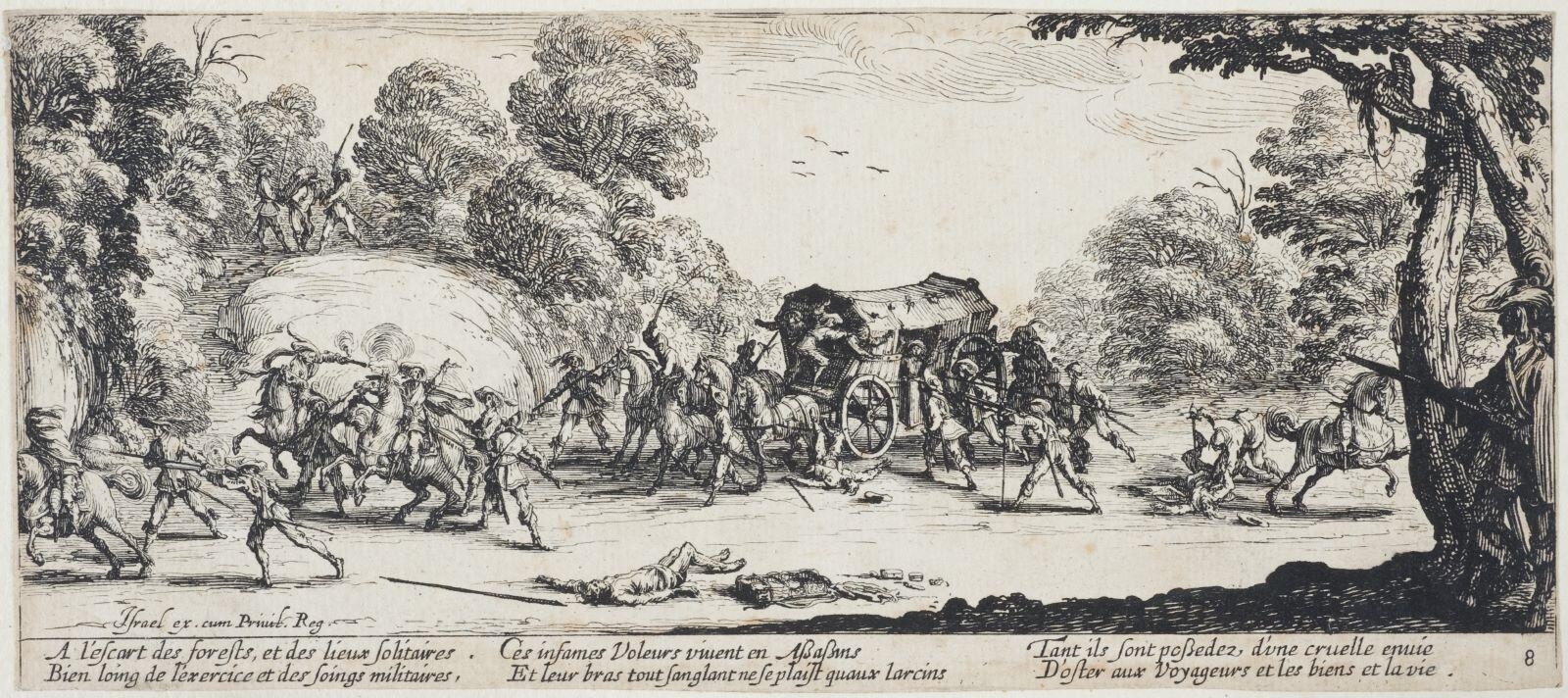 Les misères et les malheurs de la guerre, Vol sur les grandes routes (8)