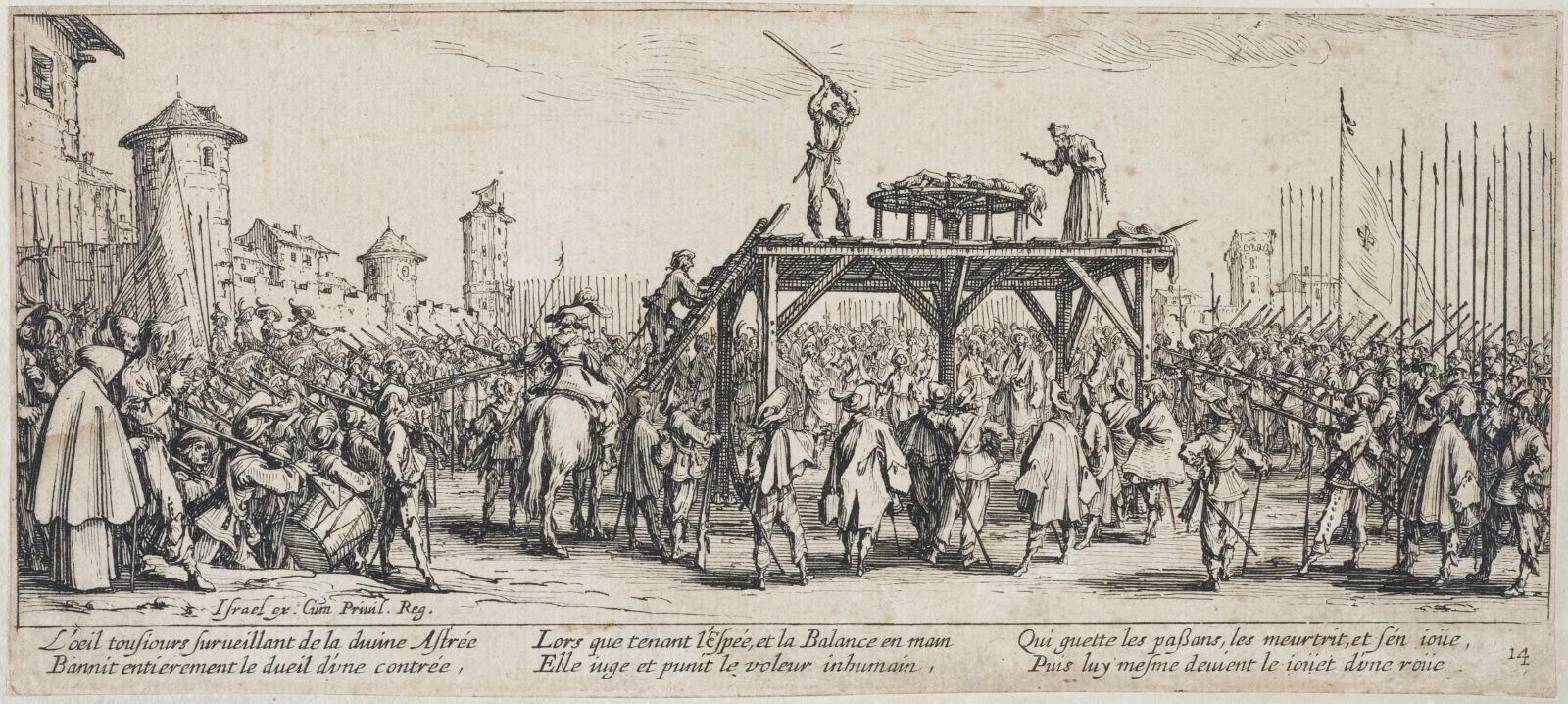 Les misères et les malheurs de la guerre, La roue (14)