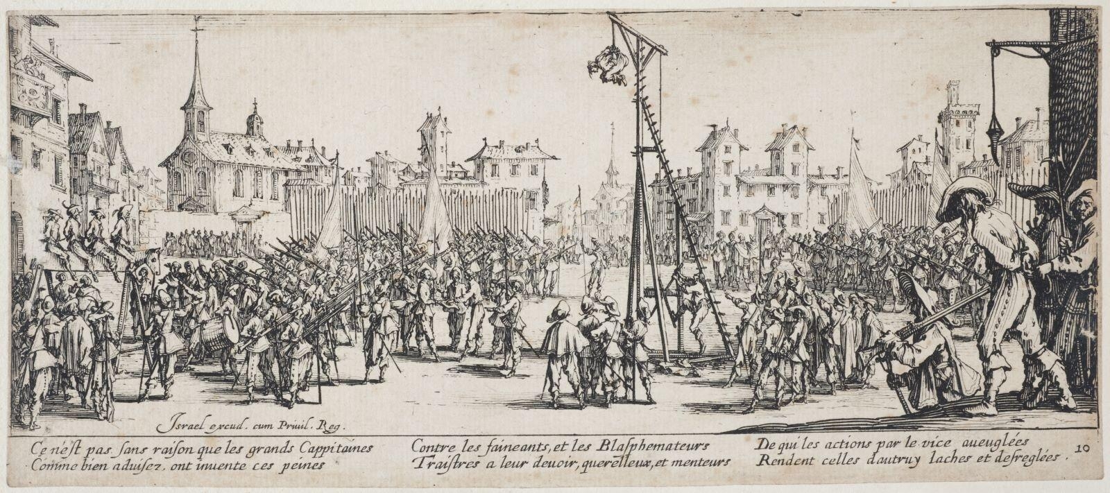 Les misères et les malheurs de la guerre, L'estrapade (10)