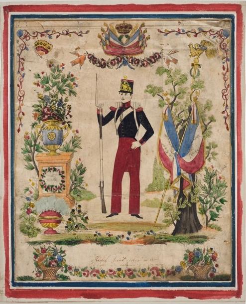 Souvenir de régiment : Michel Benoît, soldat au 13e régiment...