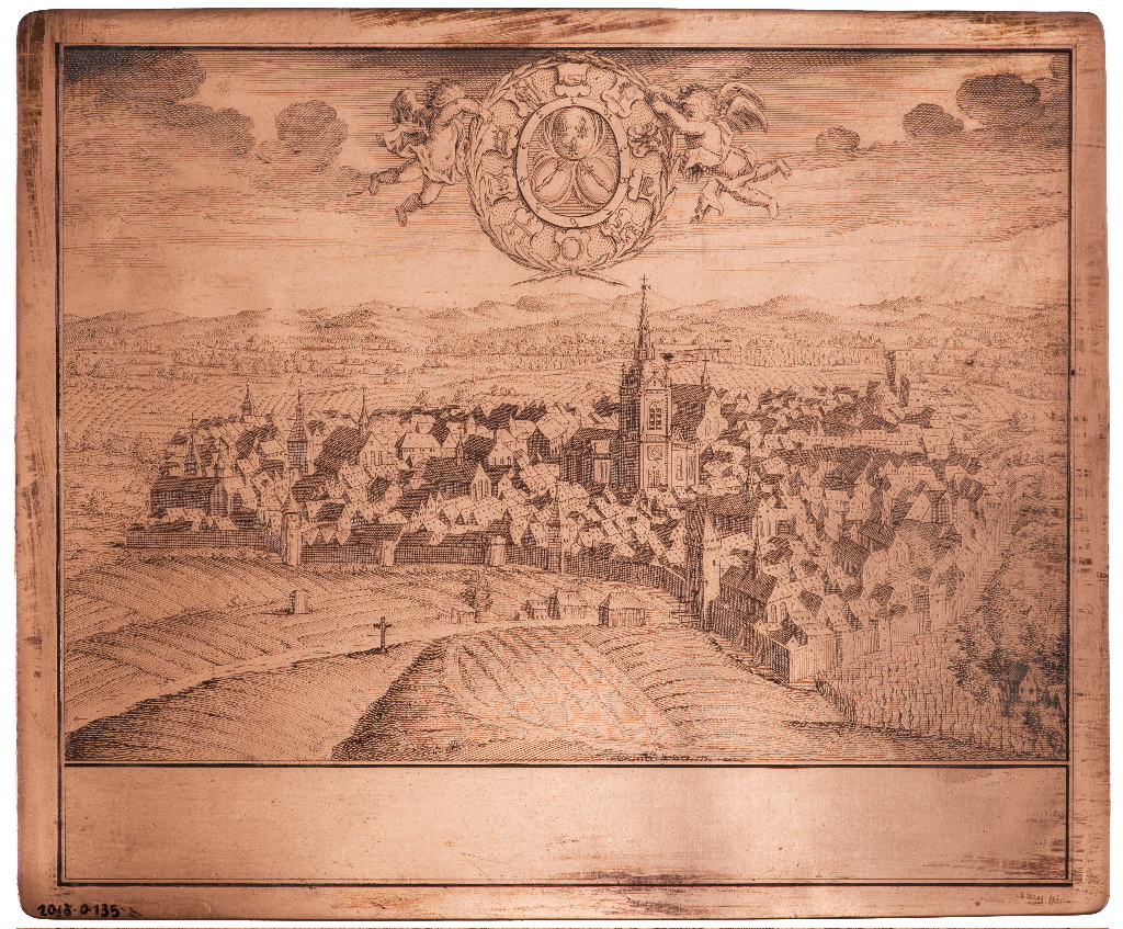 Die Statt Kollmar (Vue cavalière de Colmar)