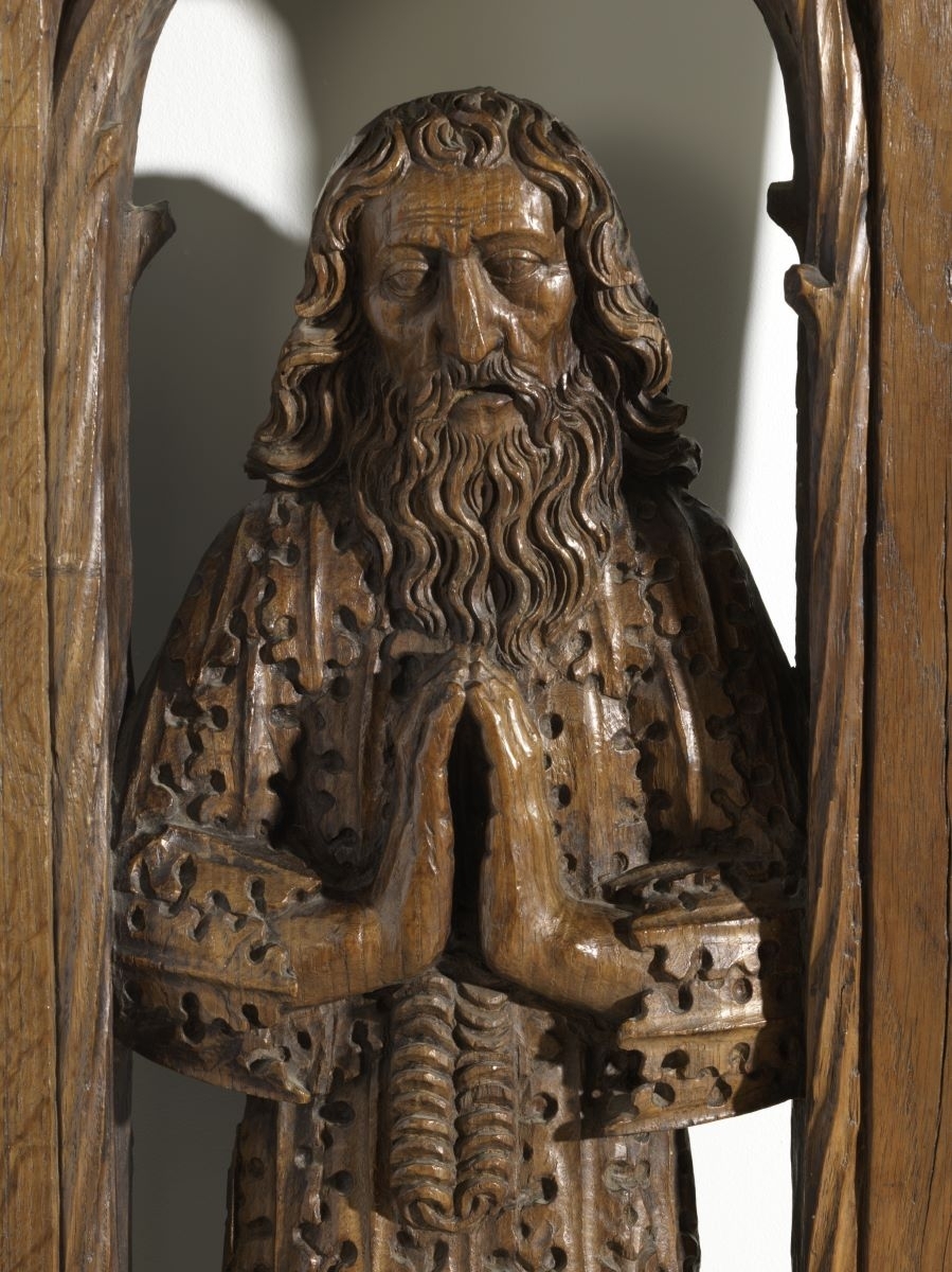 Saint Onuphre ; élément de jouée des stalles d'Issenheim