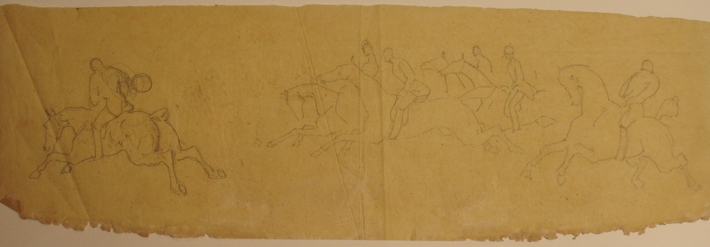 Etude pour le départ d’une chasse