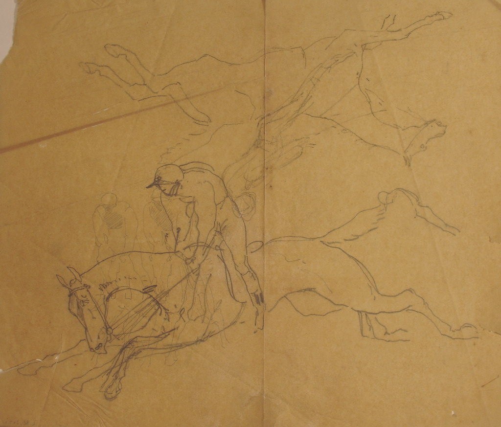 Etude de jockey : vue plongeante