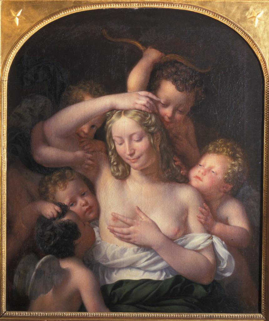 Nymphe et amours