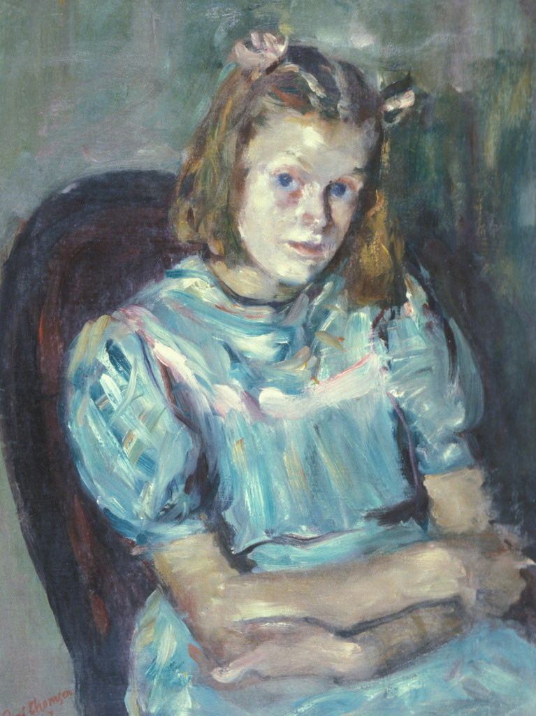 La petite fille à la robe verte