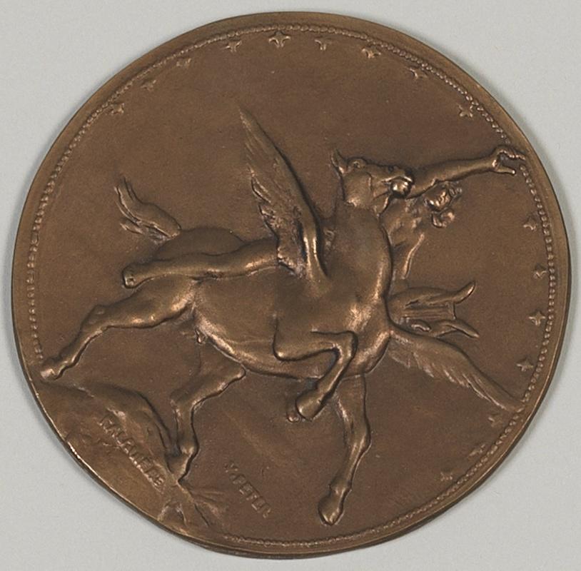 Pégase emportant le poète vers les régions du rêve