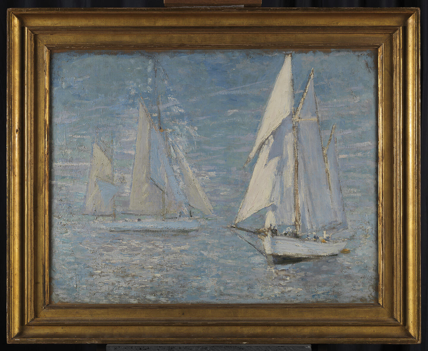Voiliers ; Brume (peinture double face)