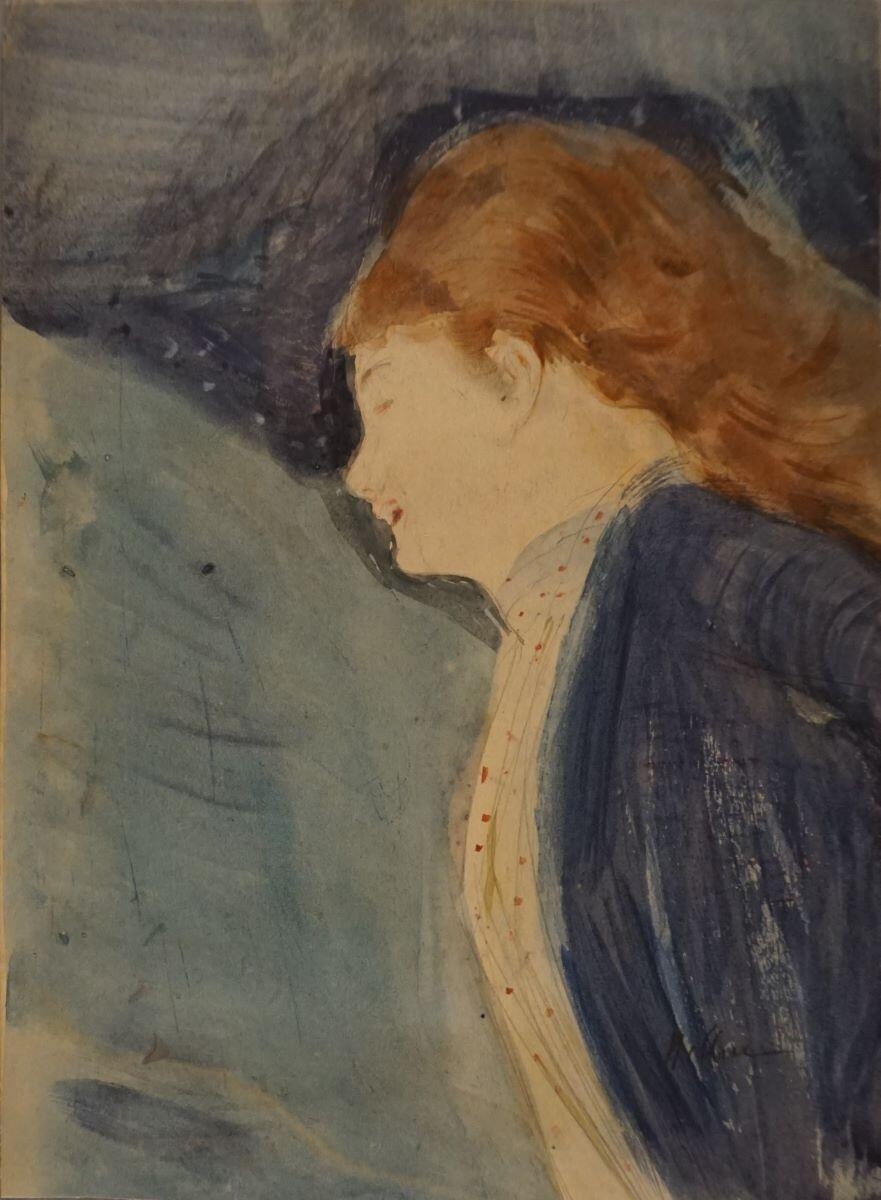 Alice Helleu (?) de profil