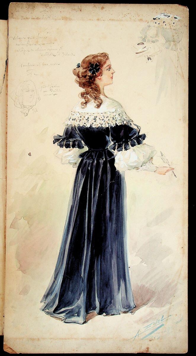 Scarron costume de femme