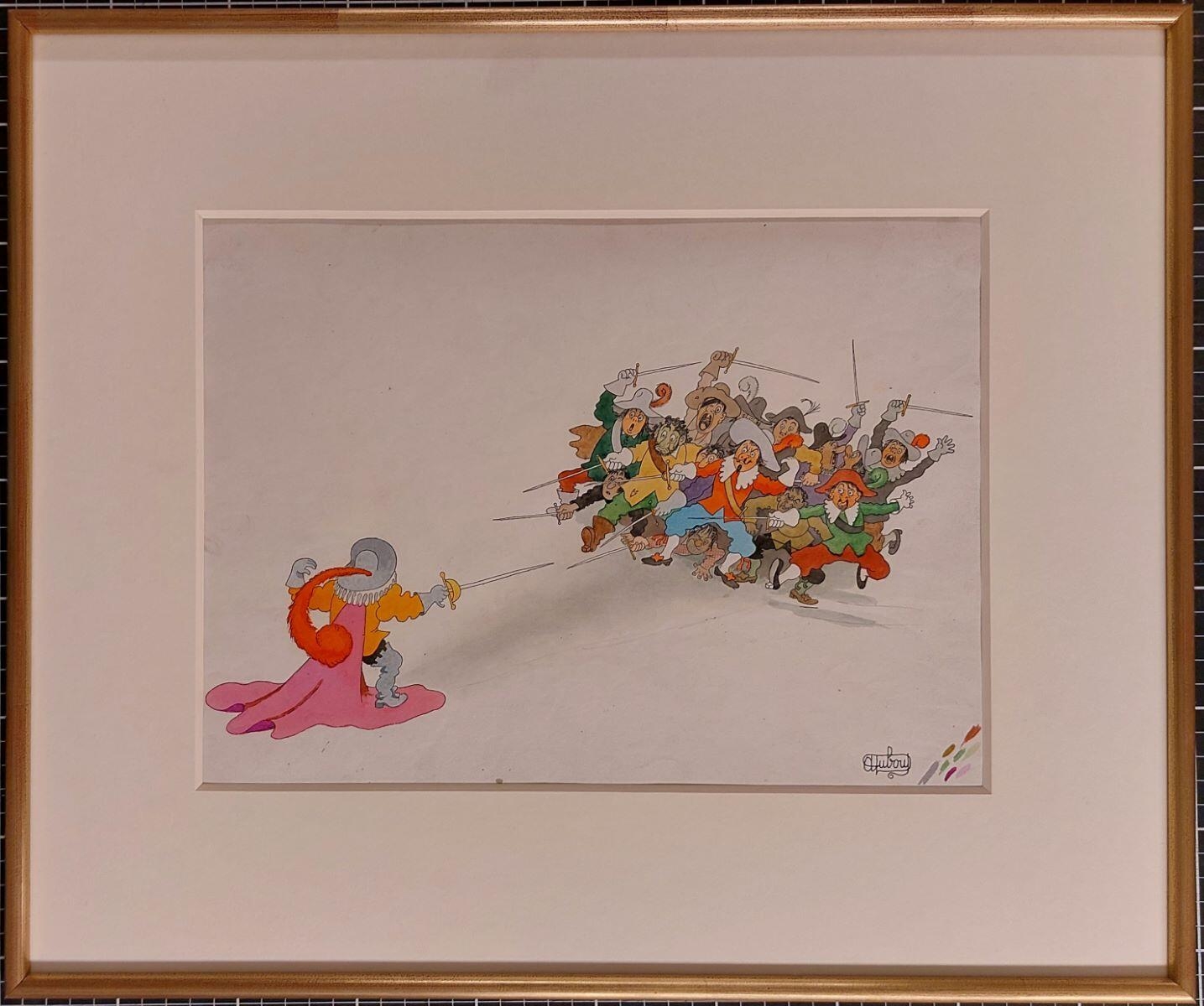Illustration pour Cyrano de Bergerac : La bataille de la tour de Nesle