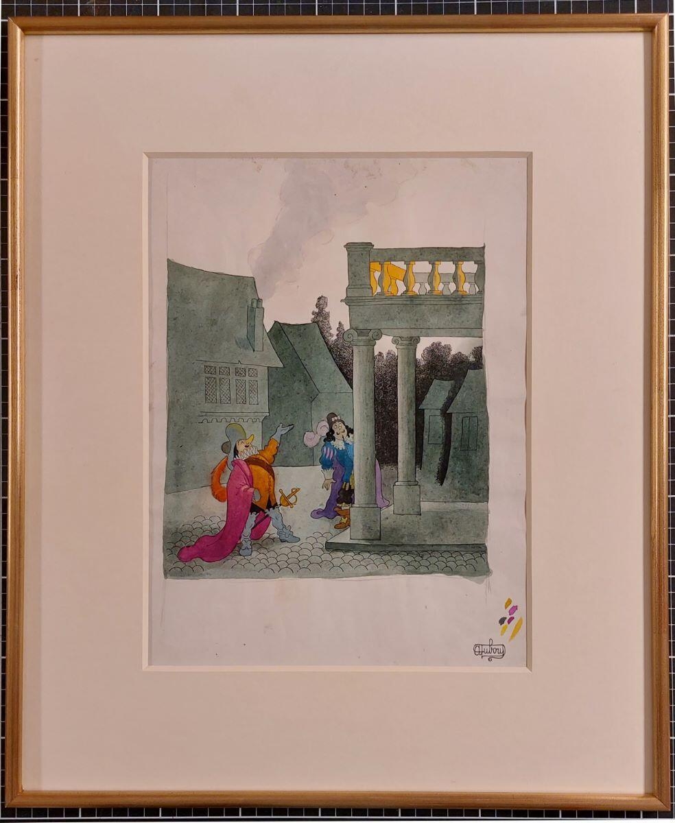 Illustration pour Cyrano de Bergerac : Scène du balcon sans Roxane
