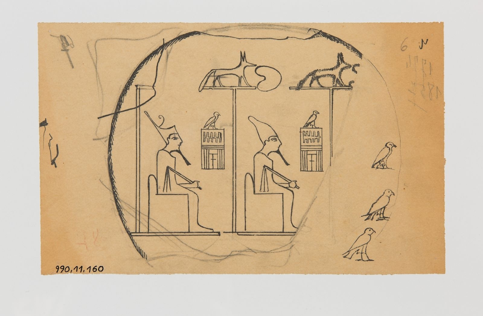Croquis d'un pharaon (titre factice)