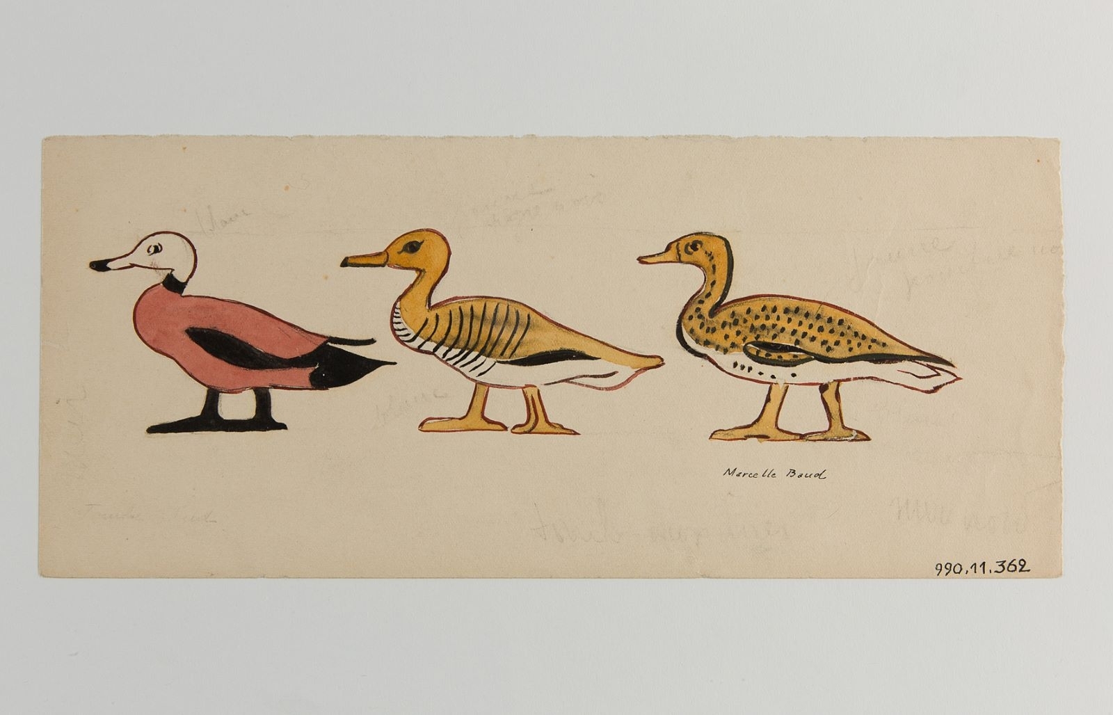 Suite de trois canards (titre factice)