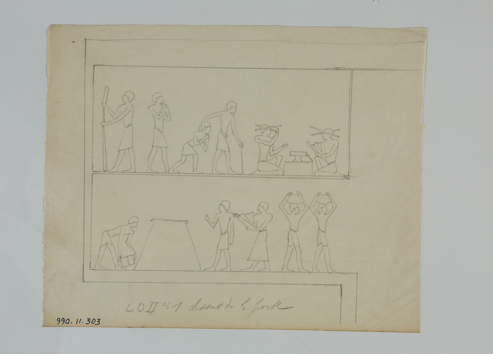 Scribes tenant des comptes (titre factice)