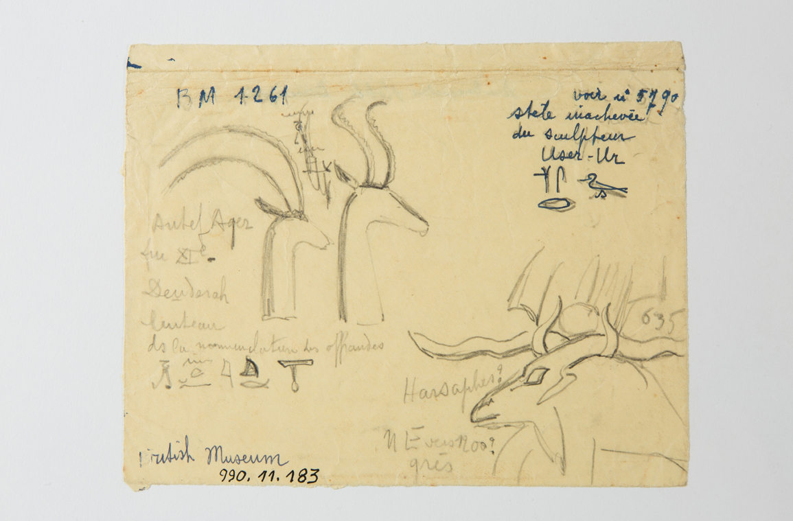 Notes et croquis pris au British Museum (titre factice)