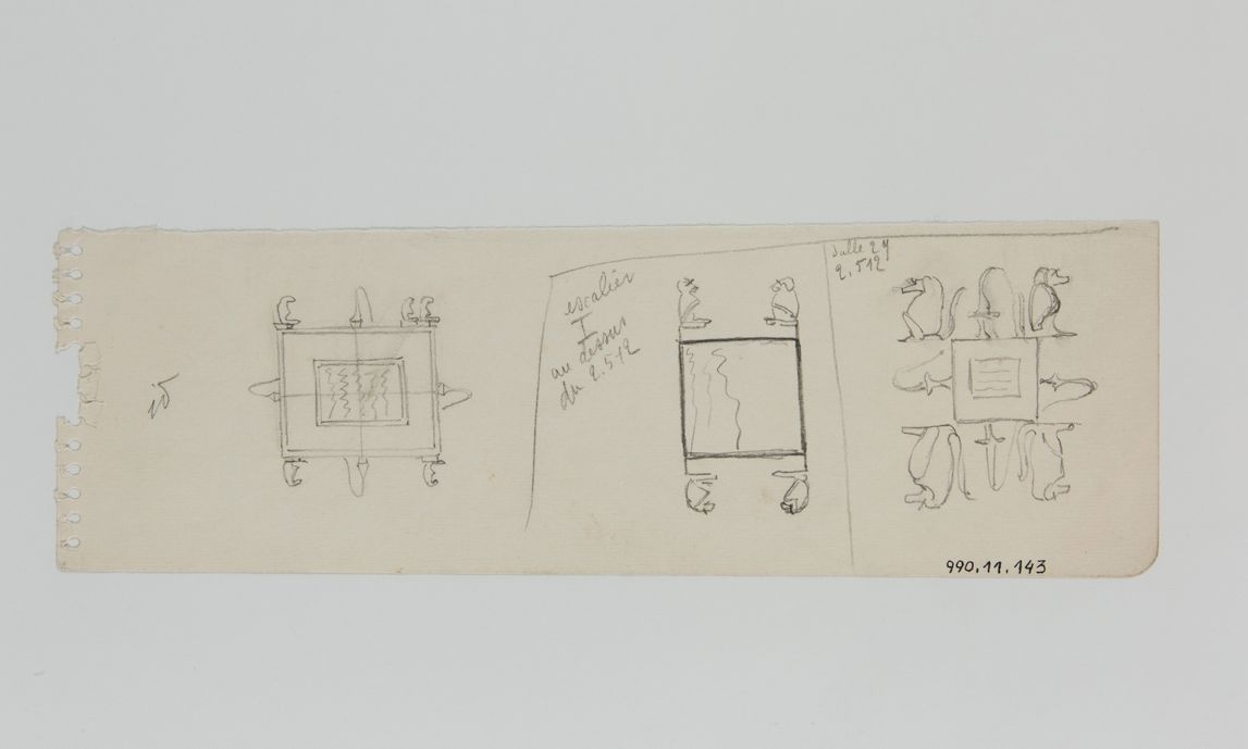 3 croquis de lac de feu (titre factice)