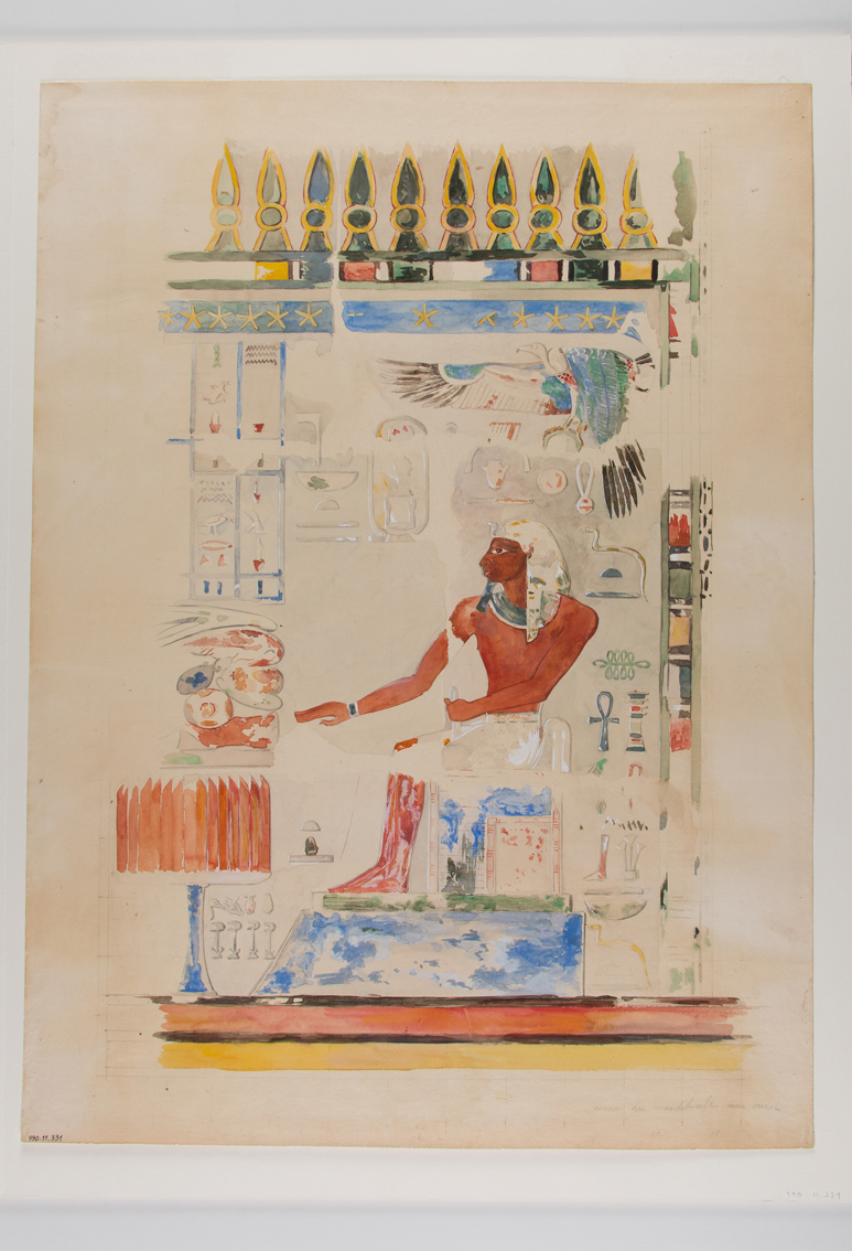 Hatchepsout devant des offrandes (titre factice)